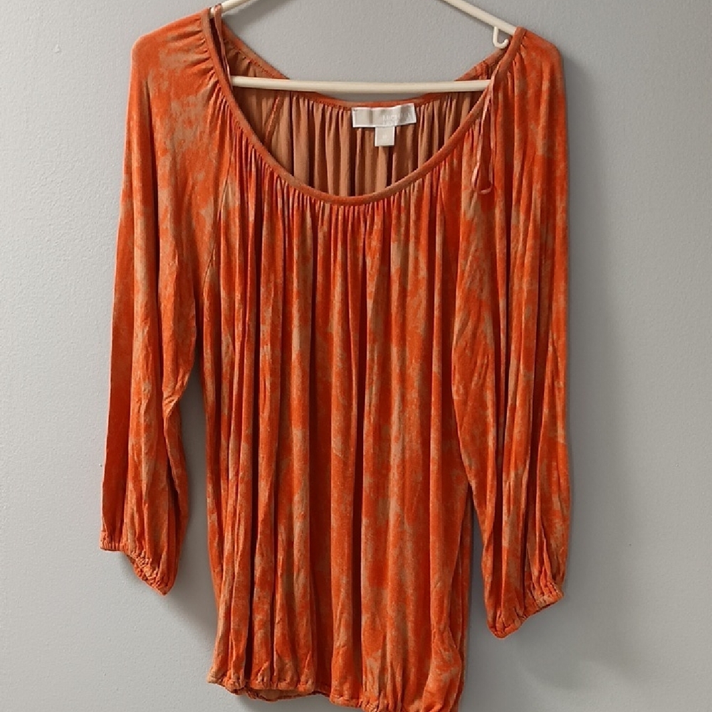 Michael Kors Orange Women's Top Size Medium